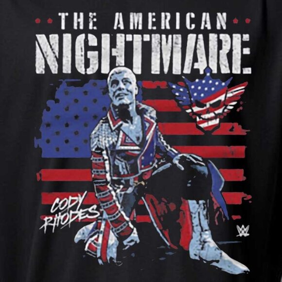 Cody Rhodes American Flag Retro Wrestling Fan Patriotic Game Day Gift T-Shirt 05 - Picture 2 of 5